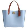 Willow 24 Signature Canvas Leather Tote Bag Women Tote Blue C9092-B4XUK