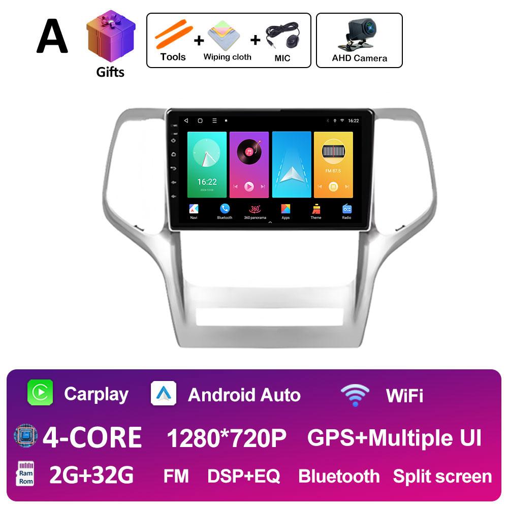 For Jeep Grand Cherokee 2008 2009 2010 2011 - 2013 Car Audio Radio Multimedia Player Cooling Fan GPS Navigation Touch Screen 4G