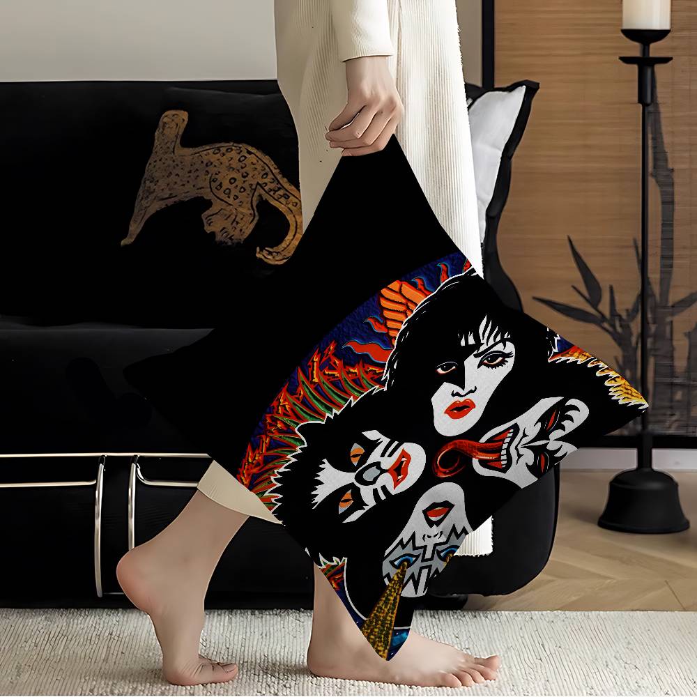 KISS Band Personalized Picture Text Home Decorative Pillows Household Gifts 45x45cm
