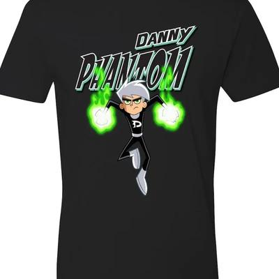 Danny Phantom Cartoon Unisex T Shirt Black Cotton All Size S To Xl