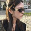 New European-American Trend Polygon Sunglasses: Women's Stylish Square Frame Street Fashion.