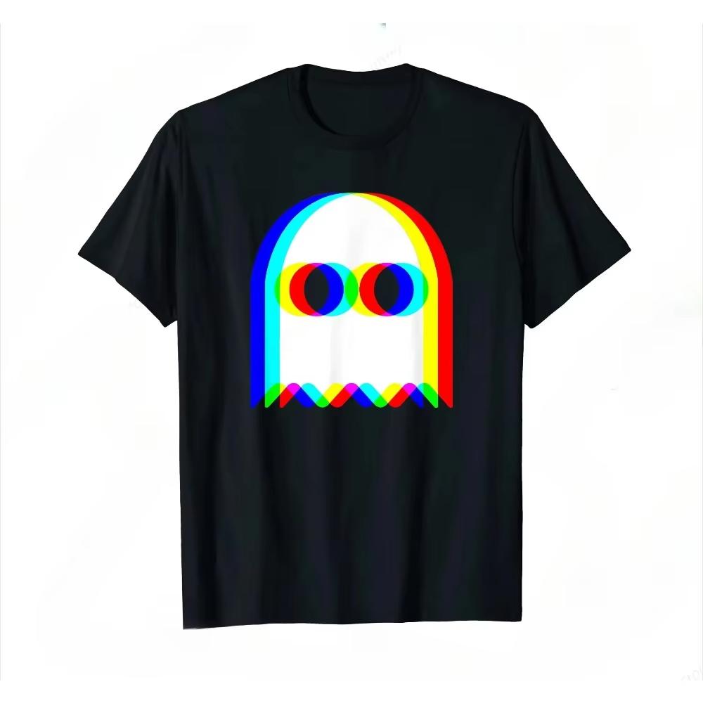 Funny Ghost Trippy Vaporwave Halloween Techno Rave EDM Music TShirt S