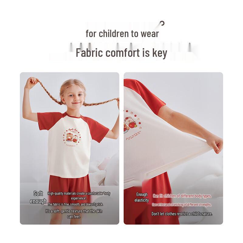 Labi Kids' Summer Short Sleeve Home Wear & Pajama Set