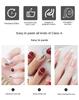 Jelly Glue Stickers pro Nail Art a umělé nehty – 30 listů transparentního a univerzálního vylepšení nehtů
