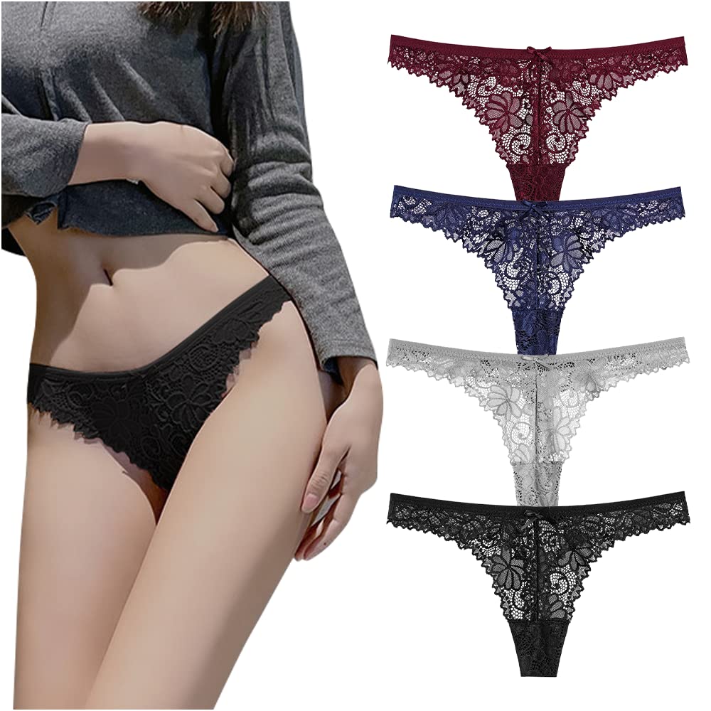 Shorts for Beautiful Butt Low Waist Sexy Sexy Bikini Lucky Bag Set of [TUOTISI] All-lace T-back Women, Lingerie, Effect, Innerwear, Underwear,