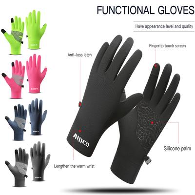 Sport Outdoor Laufen Herren Winter Warm Gestrickt Touchscreen Radhandschuhe Damen Herbst/Winter Dünne Edition Mit Samt