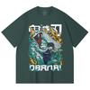 230 g/m² 100 % Baumwolle Demon Slayer V103 Obanai Druck Unisex Schweres Baumwoll-T-Shirt