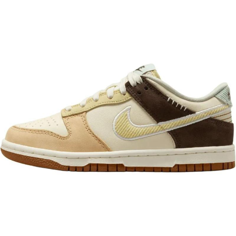 

Nike Dunk Slip Resistant Abrasion Resistant Low top Kids Skateboarding Shoes Ecru Sneakers HQ3474-171 36 экрю