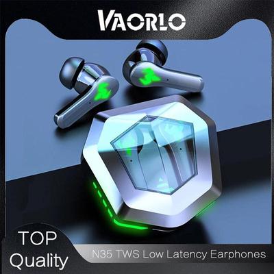 VAORLO N35 TWS Cuffie da gioco wireless HiFi Stereo Music Cuffie da gioco a bassa latenza Auricolari super bassi Auricolari con riduzione del rumore