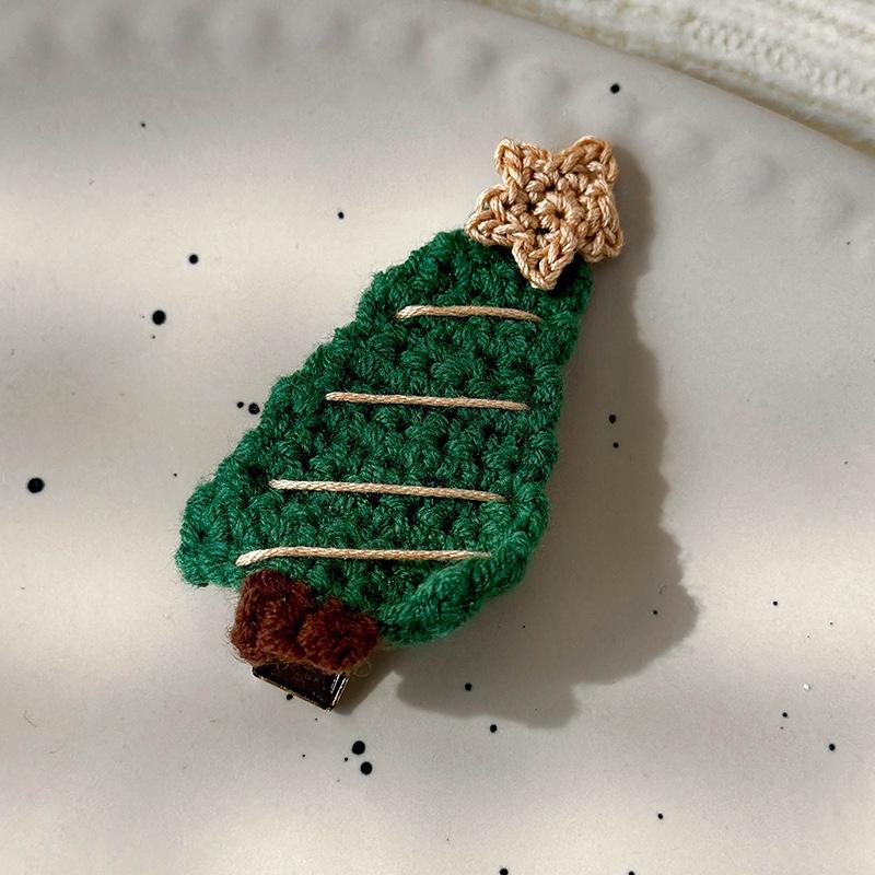 Christmas Series Hair Clips Winter Wool HairPins Christmas Tree BB Clips for Woman Girls Sweet Barrettes Children Cute Headdress