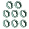 8Pcs Universal Silicone Luggage Wheel Cover Noise Reduction Protectors Anti Scratch Anti Roll Easy Installation