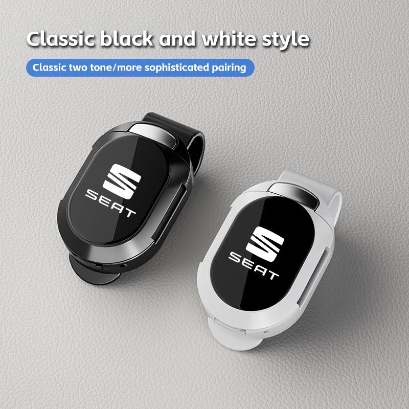 AAFH1 Car Glasses Clip Sun Visor Hanger Clip Ticket Card Clips For Seat Leon Ibiza Alhambra Exeo Altea Arona Mii IBL Car Accessories