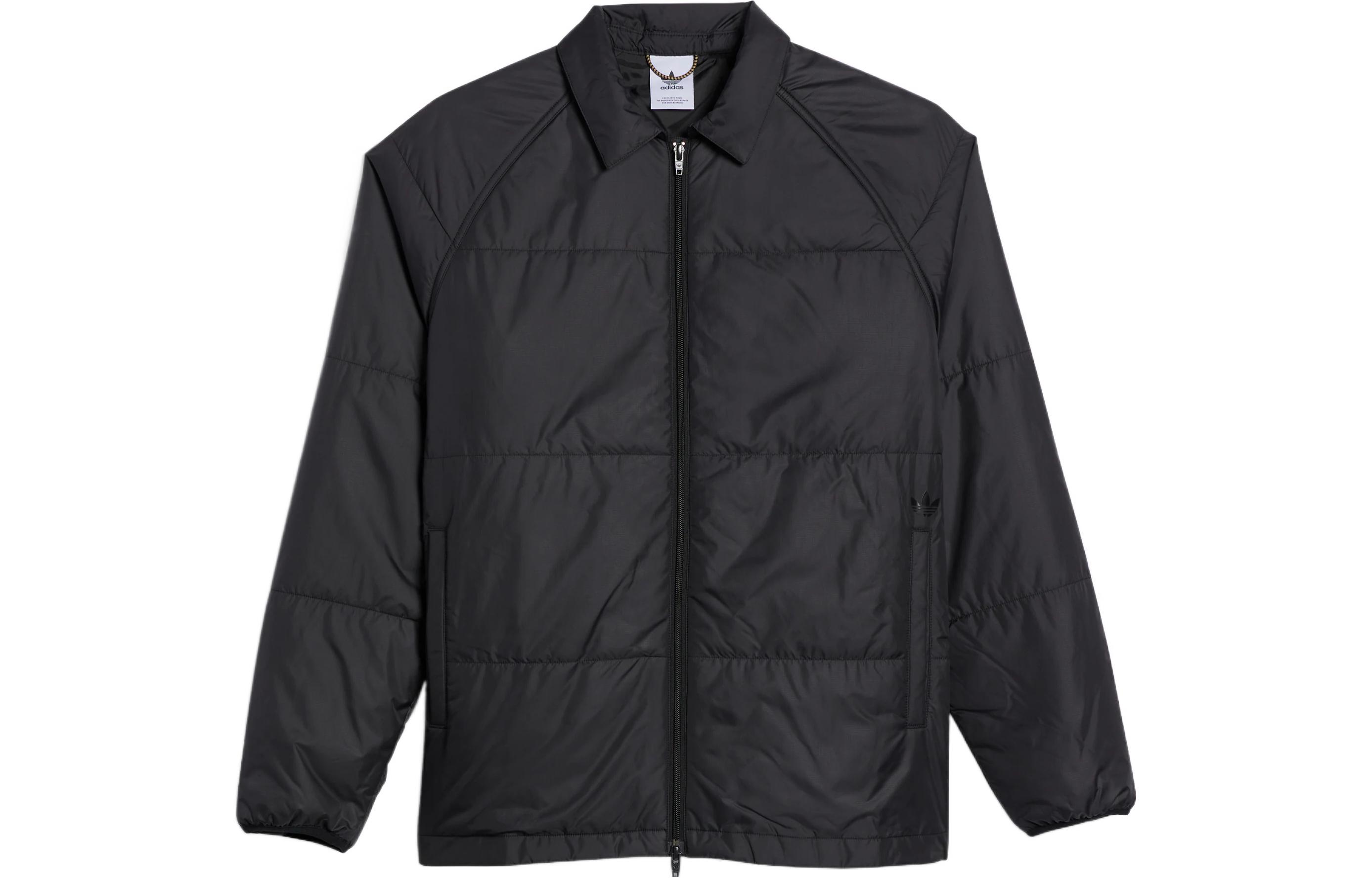 Adidas Originals Puffer Jackets Unisex Black Lapel Moderate Other HK9897 S