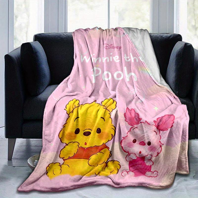 1pc, Disney Winnie The Pooh Blanket Gift for Friends Birthday Christmas Present Home Decor Sofa Throw Blanket Outdoor Camping Travel Beach