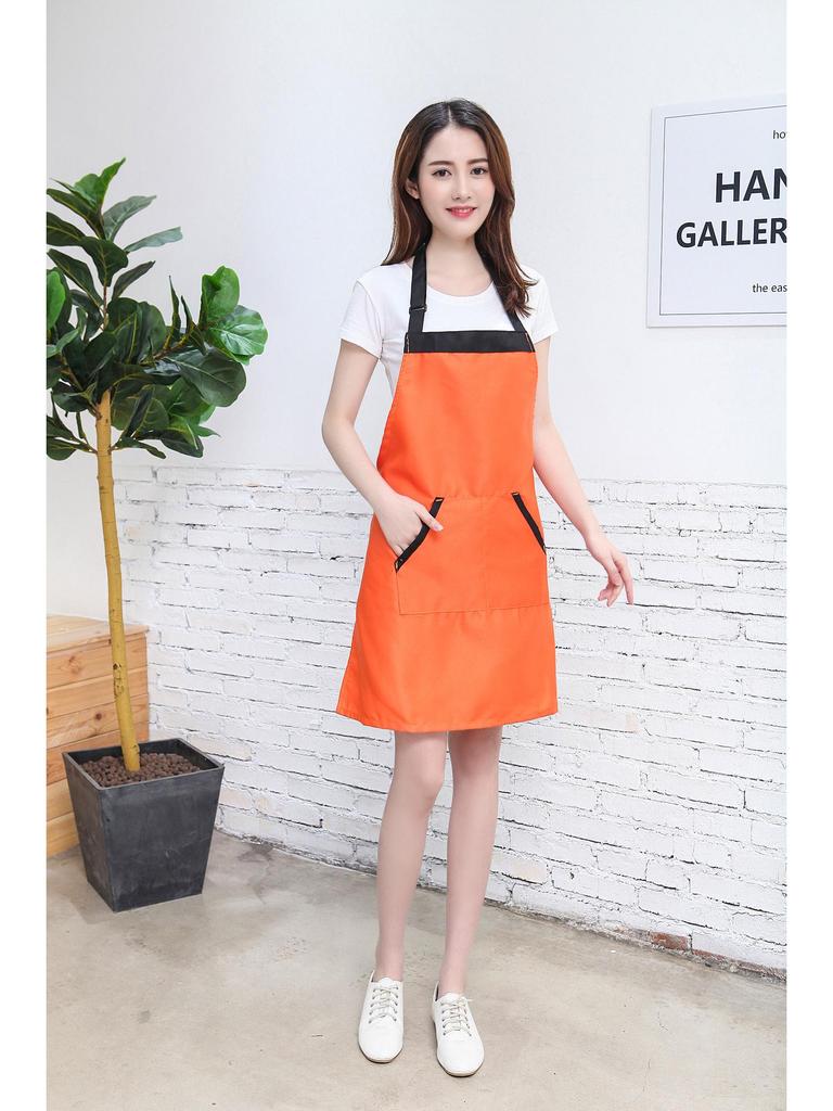 Custom Cartoon Bear Apron - Anti-Oil, Printed Logo for Kitchen and Supermarket Use