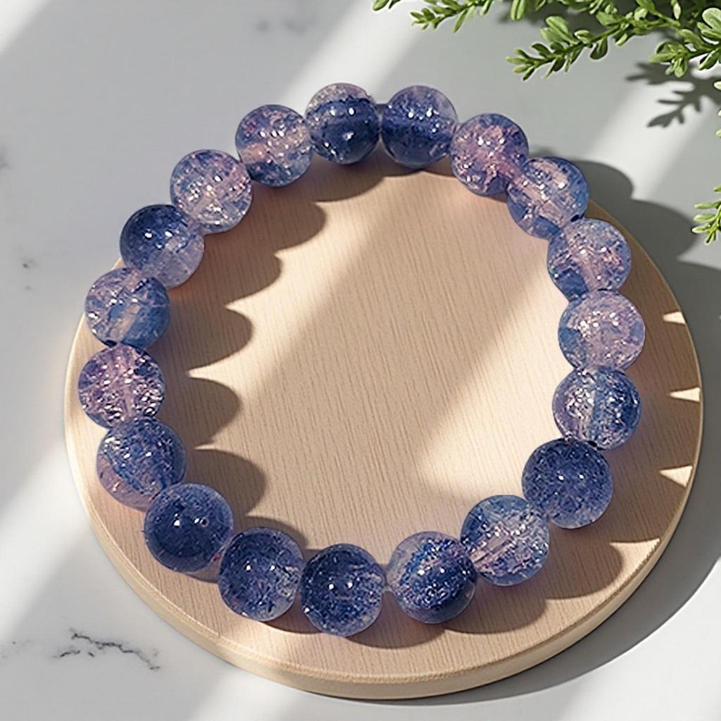 Summer Special Two-Tone Glass Beads Floral Bracelet – Luxurious & Soft Design for Women and Students