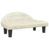 VidaXL Dog Bed, Pet Sofa with Wooden Frame, Basket for Puppies Indoor House, Cream 171944