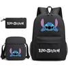 Printed Schoolbag Three-Piece Set, Primary And Secondary School Schoolbag, Backpack, Shoulder Bag, Pencil Bag.