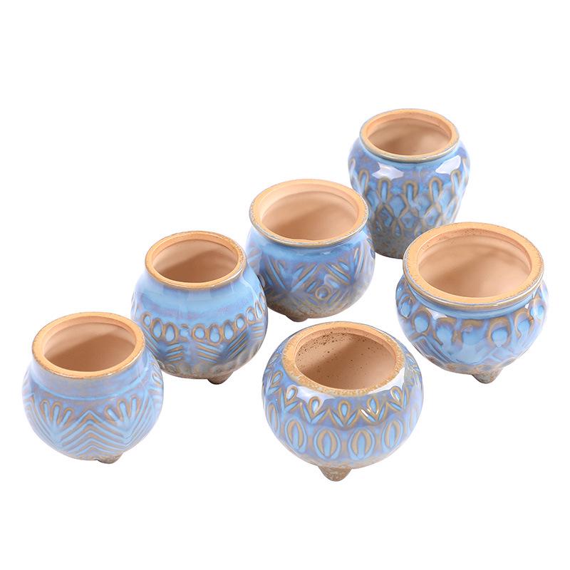 Handmade Ceramic Succulent Flower Pot - Creative, Simple, Fresh Design