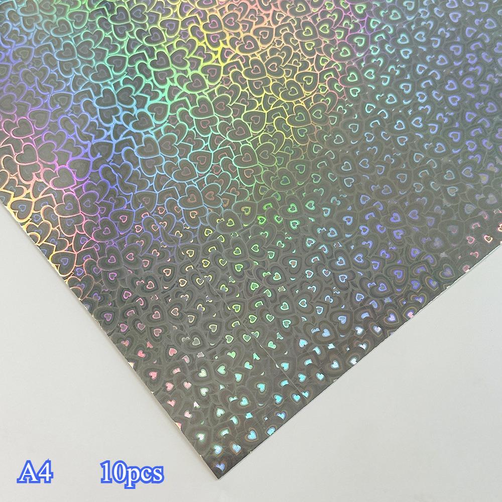 Laser Flash Paper Cross Border Hot SaleColorful ThickLaser Paper Gold SilverCard Paper Craft Paper Aluminum Foil PET MirrorPaper