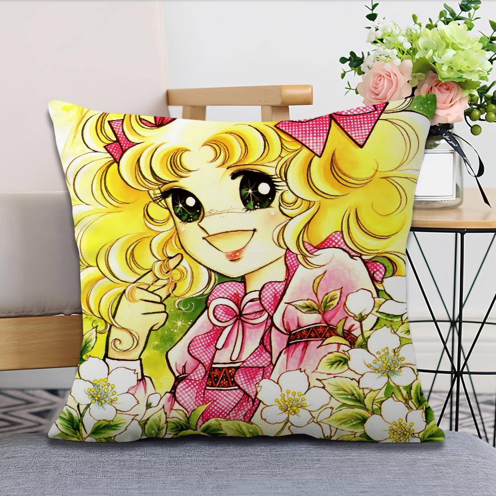 Soft Comfortable Candy Pillow Anime Caeroon Case for Cute Sofa Living Room Home Office Decor Protective Candy Sweet Covers