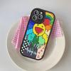T-Takashi Flower M-Murakami Silicone Phone Case For IPhone 16 15 14 13 12 11 Pro Max Mini Leather Soft Cover