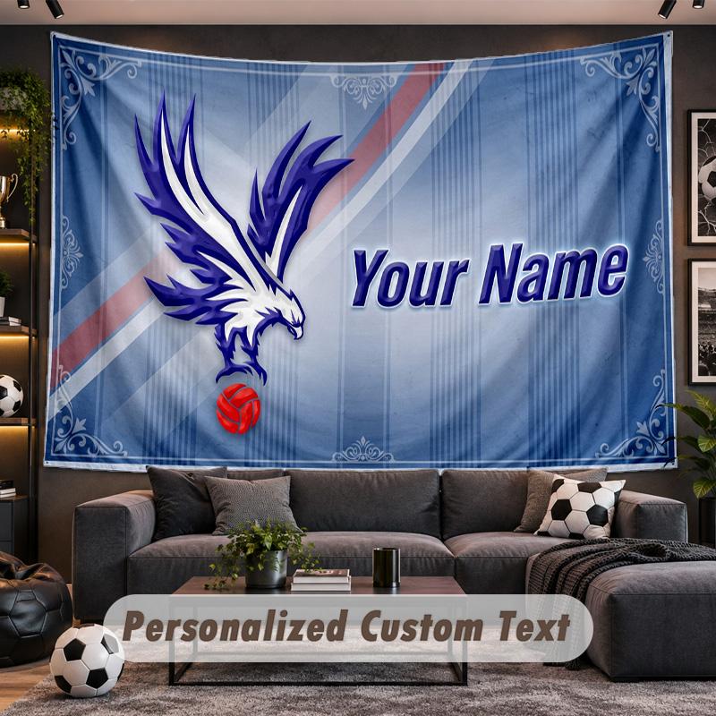 Crystal Palace Personalized Tapestry Support Custom Name, Wall Art Home Decoration