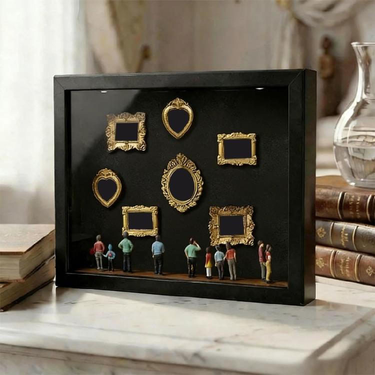 Unique Family Memory Photo Box Set Miniature Museums Photo Frame with Decorative Type