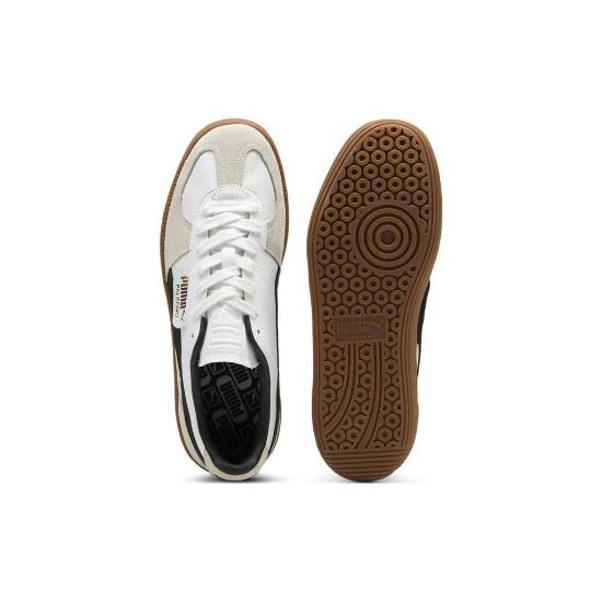 Puma Palermo Leather White Black Gum Unisex Sneakers 396464-01