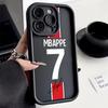 Funda de Teléfono Número 7 10 de Fútbol para iPhone 16e 16 15 14 13 12 11 Pro Max Mini XR XS X 7 8 6 6s Plus Cubierta Trasera Suave de TPU