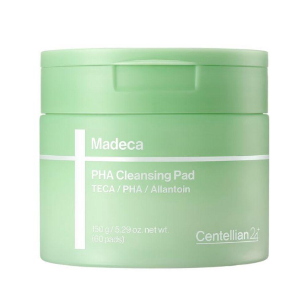 Centellian24 Madeca PHA Очищающие диски 60 шт. - Мягкие отшелушивающие салфетки для снятия макияжа с низким pH для ухода за чувствительной кожей