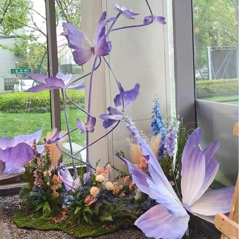 Große 3D Schmetterlingskunst für Hochzeitsdeko & Fotografie