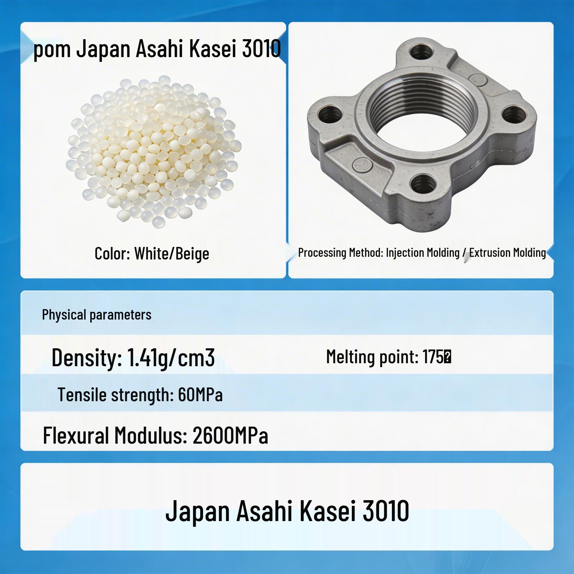 POM Asahi Kasei 3010: Durable, Wear-resistant, Eco-friendly Automotive Plastic Pellets