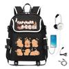 Kapibara Schoolbag Large Capacity Cute Junior High School Students Durable Lightweight Backpack Men and Women