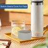 Flask Silicone Boot Rhombus Texture Water Bottle Bottom Sleeve Non-slip Anti-scratch Vacuum Cup Bottom Bumper Protective Cover Cup Accessories
