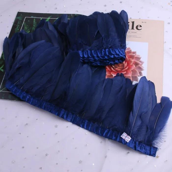 Goose Feather Trimming Wedding Party Decoration Tassel Clothes Tassel Feather Diy Color Feather Ribbon Worker