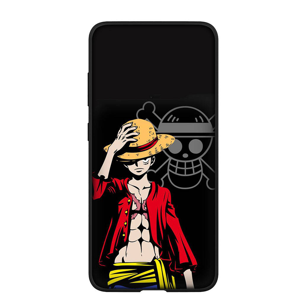 Phone Case for iPhone 17 15 16 Plus Redmi Note 14 12 11 13 Pro Max Huawei P30 P20 Lite OPPO A60 A40 A80 A18 A16 Red Hair Luffy One Piece Shanks Cover