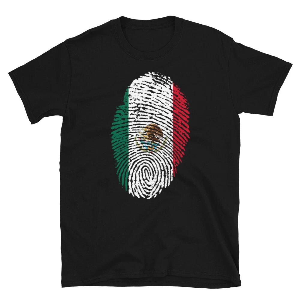 Mexico Flag Fingerprint T-Shirt S