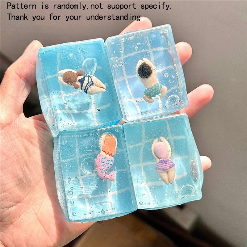 Toys Toys Cartoon Swimming Pool Squeeze Maltose Stress Relief Slow Rebound Fidget Toy Squishy Stress Reliever Antistress Gift Present