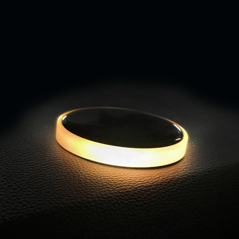 Colorful Atmosphere Light LED Car Cup Mat Solar Powered Car Accessory Car Interior Ambiance For Car Interior Lighting