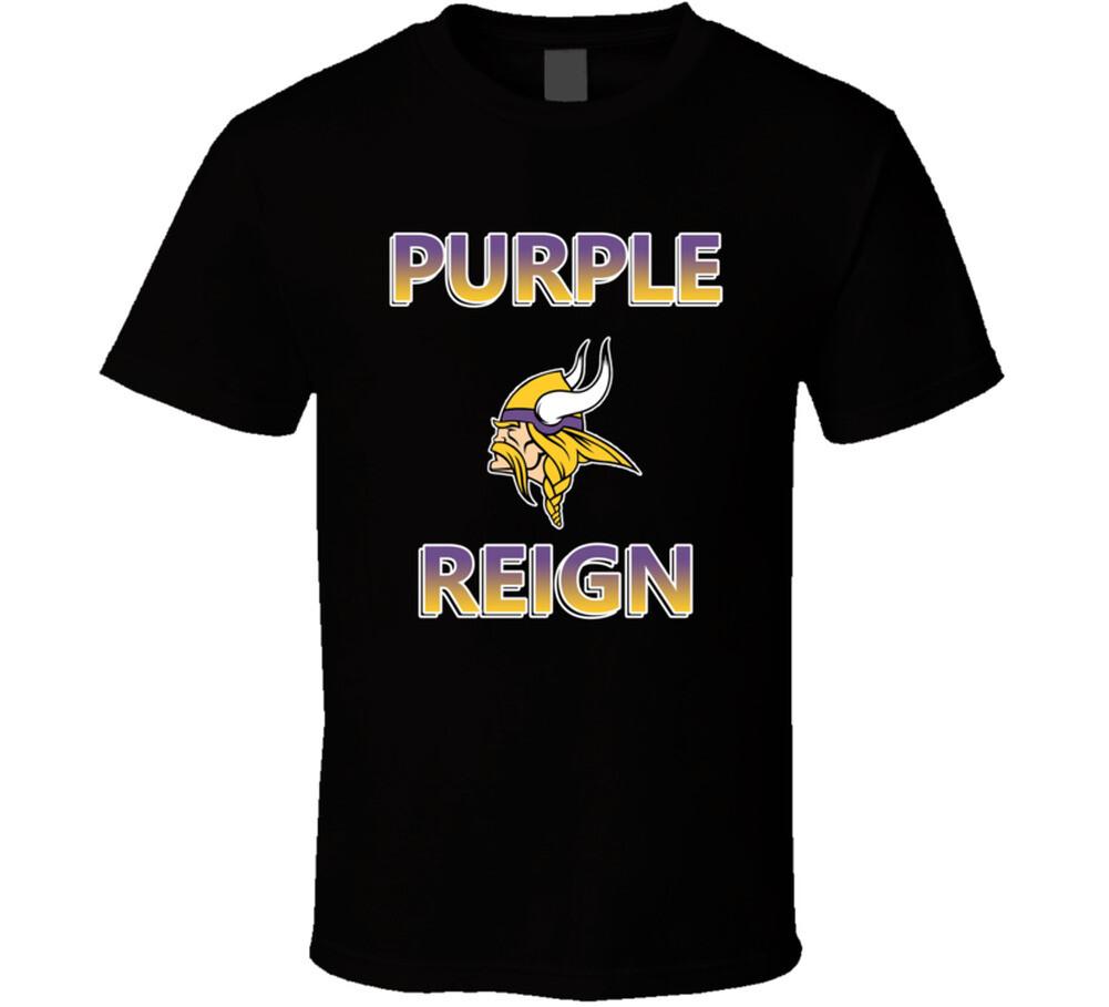 Minnesota Football Fan Purple Reign Viking Skol Cool T Shirt Mens Womens Tees Top 2XL
