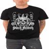 Black Sabbath Dancing Skeletons Band Logo Official Mens Black T Shirt