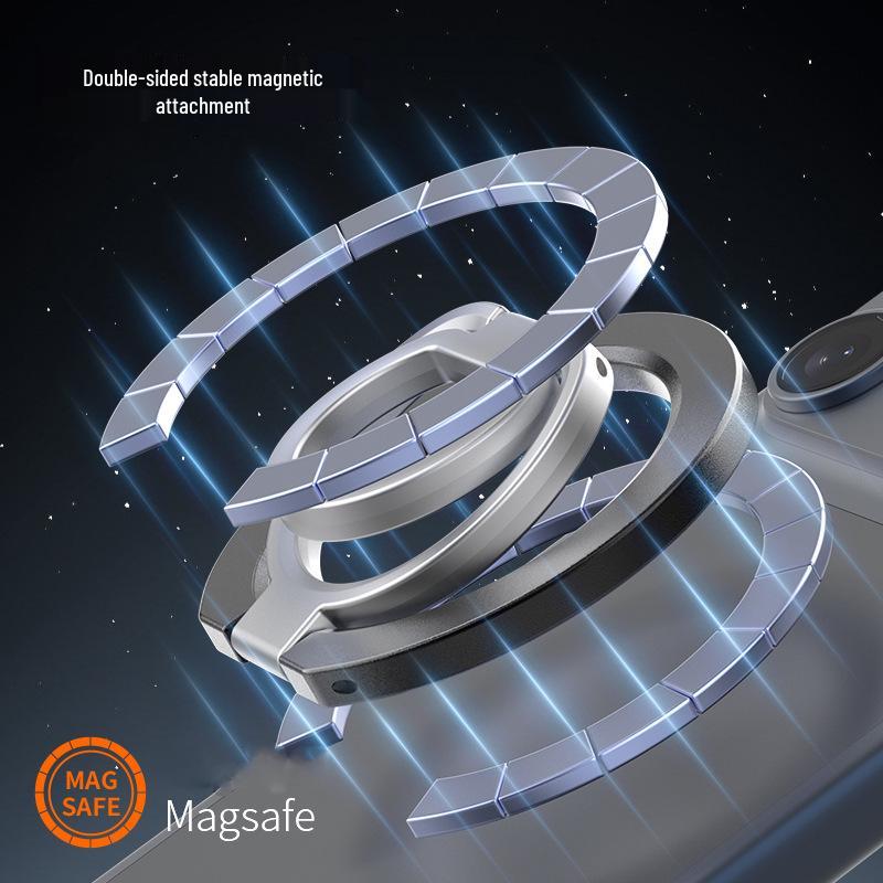 Double-Sided Magnetic Car Phone Holder - Retractable and Rotating Bracket