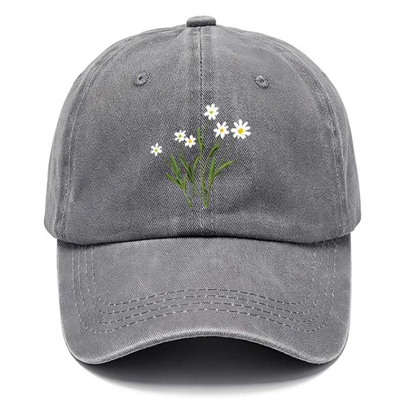 Flowers Printed Hat Hats for Men Beach Hat for Women Breathable Baseball Caps Adjustable DAD Hats Suitable for Outdoor Acti