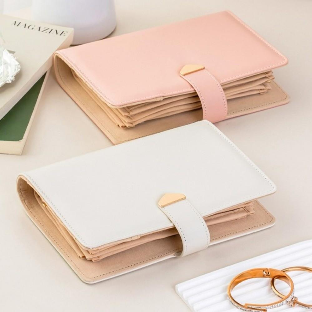 PU-Leder Schmuckaufbewahrungsbuch Anti-Oxidationsschutz Schmuckorganizer Reisegebrauch