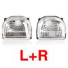 Rearview Side Mirror Light Turn Signal Lamp Cover Lens Black Trim For Mercedes-Benz Sprinter 2018-2024 9109064700 A9109064600