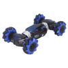 RC Stunt Car Strong Power Funny 1200MAH with Lights Music Rotating RC Crawler for Gift Blue