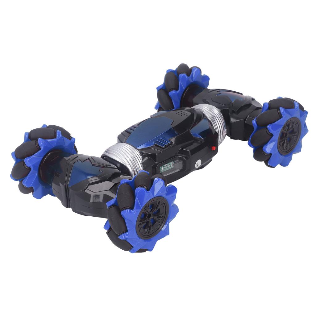 RC Stunt Car Strong Power Funny 1200MAH with Lights Music Rotating RC Crawler for Gift Blue