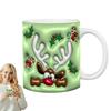 Christmas Character Cups Ceramic Holiday Coffee Mugs 3D Christmas Mugs Christmas Mugs Santa Cups For Hot Coffee Cold Tea Friends