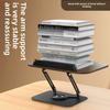 360-Degree Rotating Multi-Purpose Foldable Aluminum Alloy Bookend Comfortable Bookstand Bookshelf Table for Easy Reading